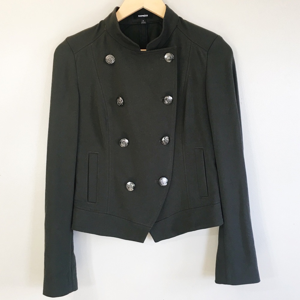 Express Military High Collar Jacket Size 2 EUC